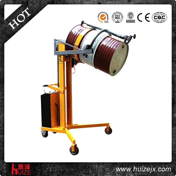 半電動(dòng)油桶車(chē)（直角腿，夾鐵桶翻轉）